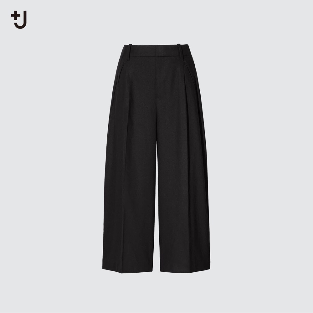 Uniqlo +J Wool-Blend Gaucho Pants, Size: 10, Color: Black, New Without Tags